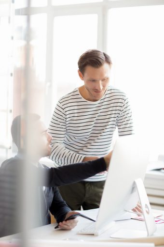 Men Working in Office