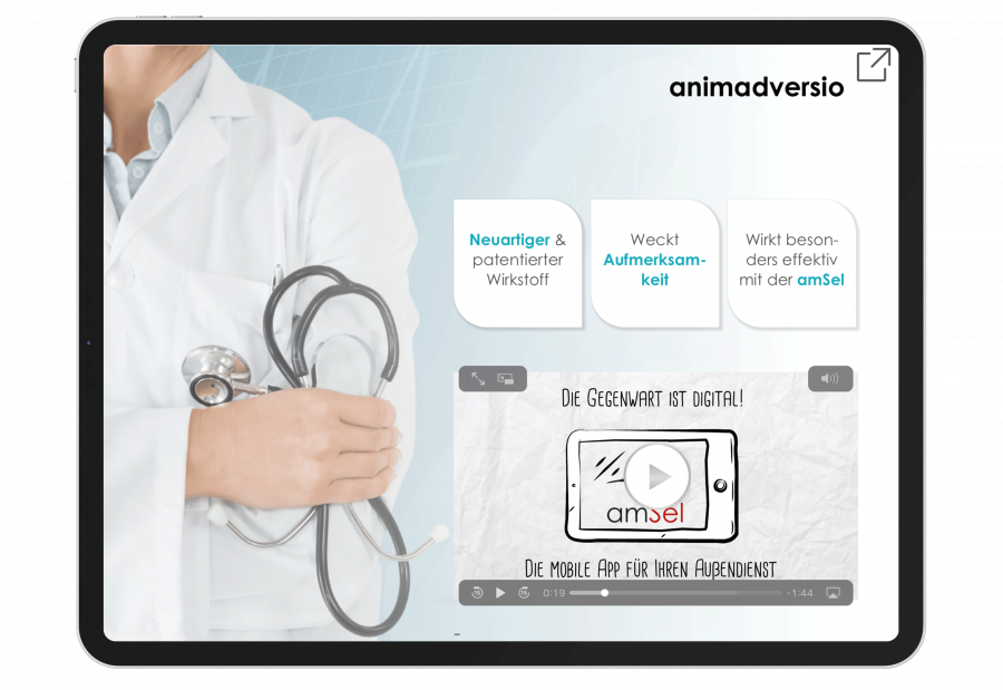 eDetailing shown on iPad